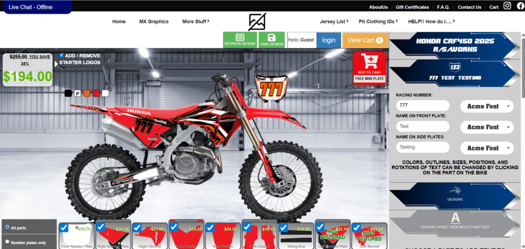 bike designer page bike designer page